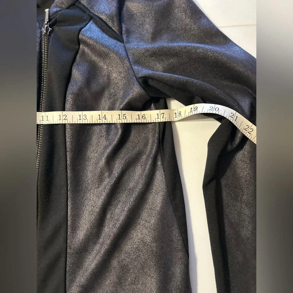 Style & Co Zip Up Black Blazer Size Small